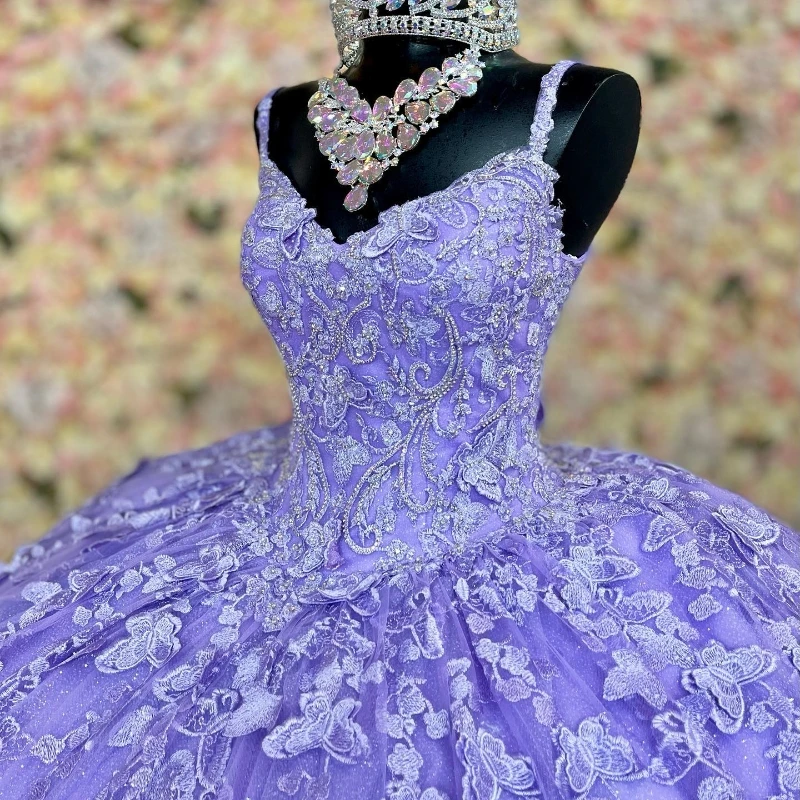 Lavender Quinceanera Dresses 2024 Girls Birthday Party Formal Dresses Ball Gown Vestidos De 15 Anos Sweet 15 16 Princess Miss