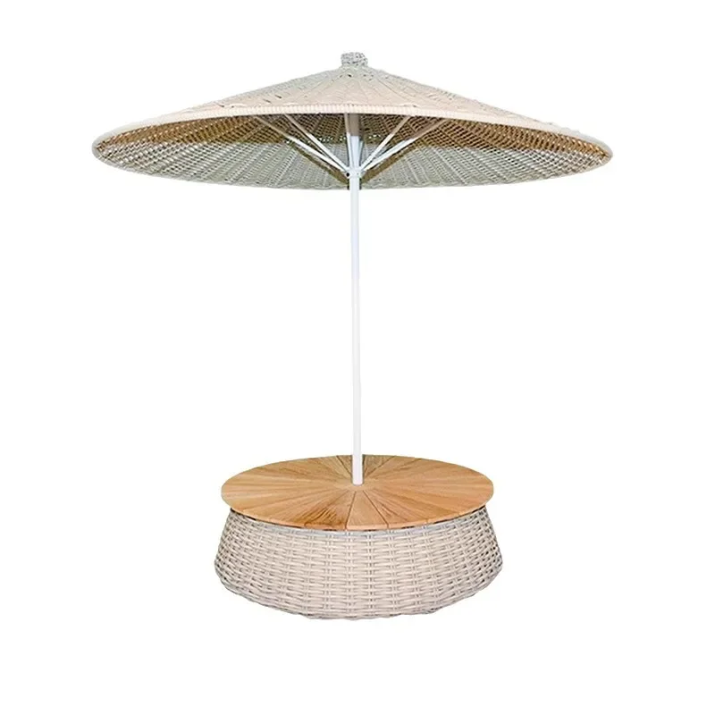 

Leisure Villa Swimming Pool Parasol Garden Courtyard Rattan Sun Umbrella Hotel Resort Commercial Internet celebrity umbrell