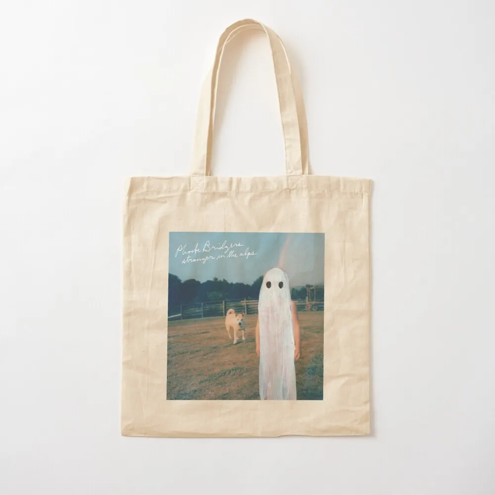 Phoebe Bridgers Stranger In The Alps album art Tote Bag shopping bags foldable Women's shopper bag shopping trolley bag