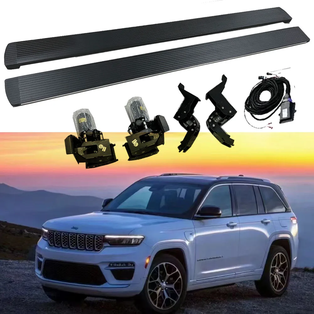 

Развернутая подножка подходит для Jeep Grand Cherokee 2023 2024 2025, электрические боковые подножки