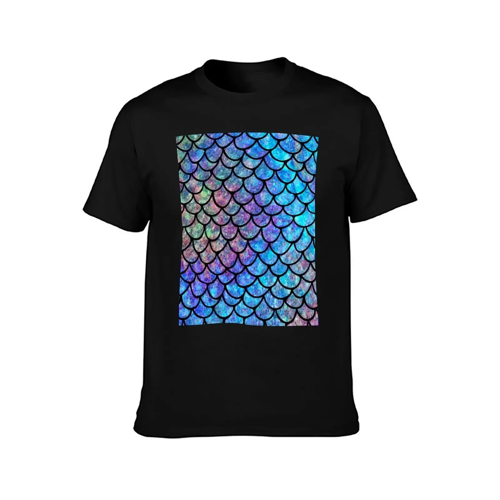 Colorful Mermaid scales T-Shirt T-shirts oversize anime t shirts oversized shirts graphic tee men