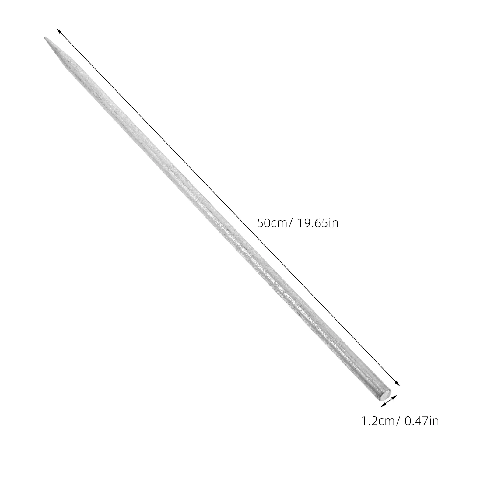 قضيب تأريض عالي التحمل، حصة معدنية مجلفنة مستقيمة للأنظمة الكهربائية لهوائي السياج في الهواء الطلق، موصلية فعالة #2