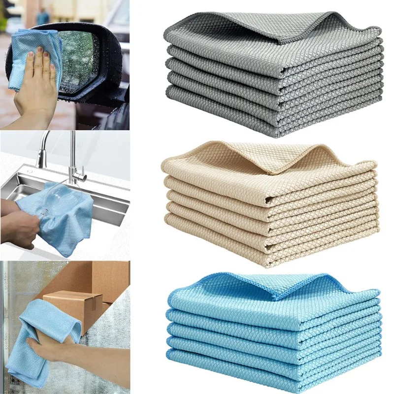 

Многоразовая салфетка из наномикрофибры для мытья стекол, окон, зеркал без разводов, для дома, кухни, посуды, винных бокалов