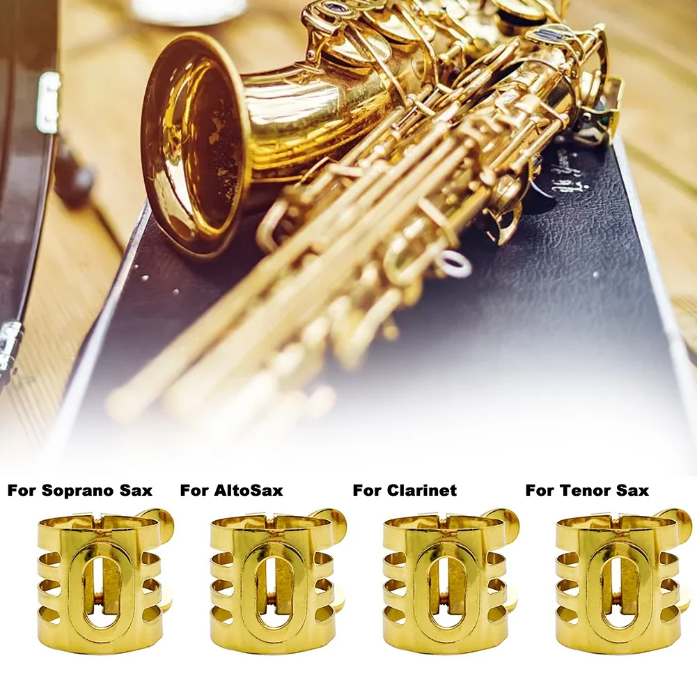 Saxophone Ligature Clamp for Soprano Alto Tenor Sax Clarinet Mouthpiece Enhanced Sound Quality Solid Construction