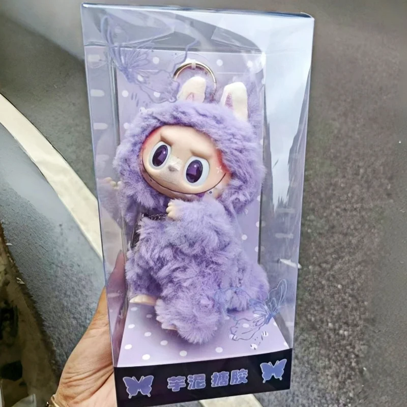 

Labubu Zimomo Replica Doll Purple Taro Paste Vinyl Cute Butterfly Pendant Children's Birthday Toy Gift Action Figure Blind Box