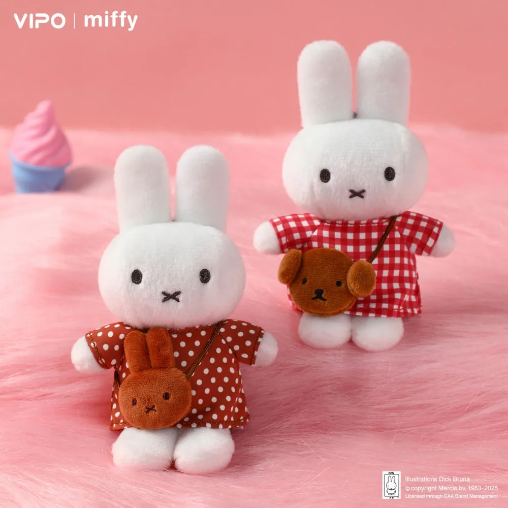 Oryginalny brelok do kluczy w stylu blind box, kawaii, nowa seria Mini Bag z Miffy, urocza lalka, breloczek, dekoracja, prezent dla pary, figurka, zabawka.