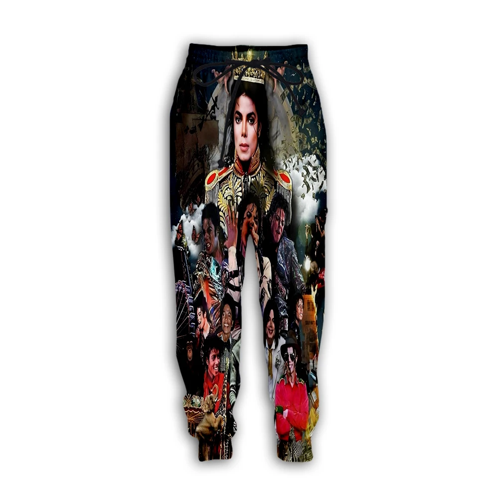 

NewFashion Singer Legend Musician Michael Jackson Vintage Harajuku Sweatpants 3DPrint Streetwear Joggers Pants Casual Trousers W