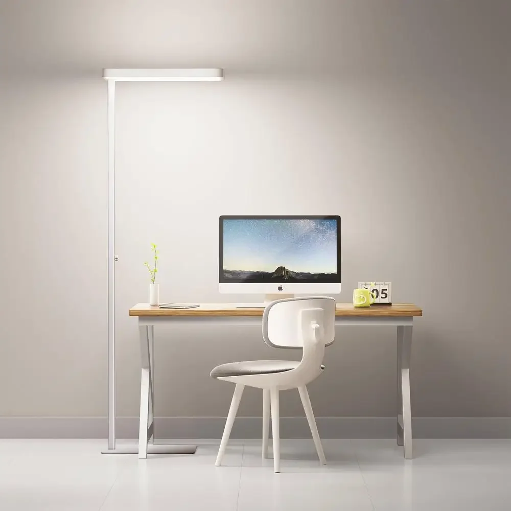 77 Inch LED Floor Lamp Eye Protection Dimmable Bright Energy Efficient Full Spectrum 9000LM Natural Light Reading Light