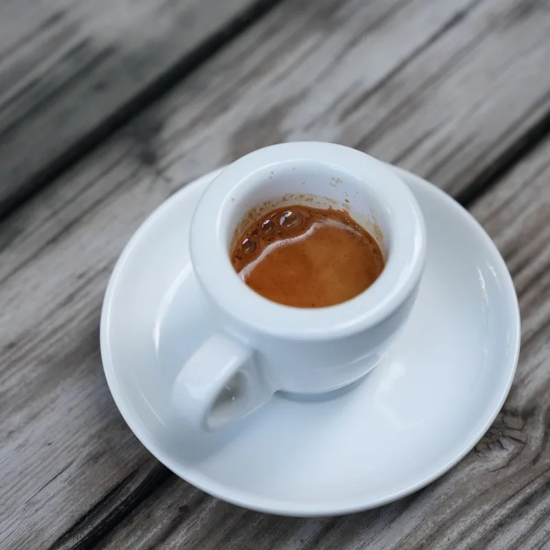 60ml Coffee Cups with Saucer Set 9MM Thick Wall Ceramic Espresso Mugs Coffee Tea Cup Small Milk Mug Home Kitchen Accessories - view 4