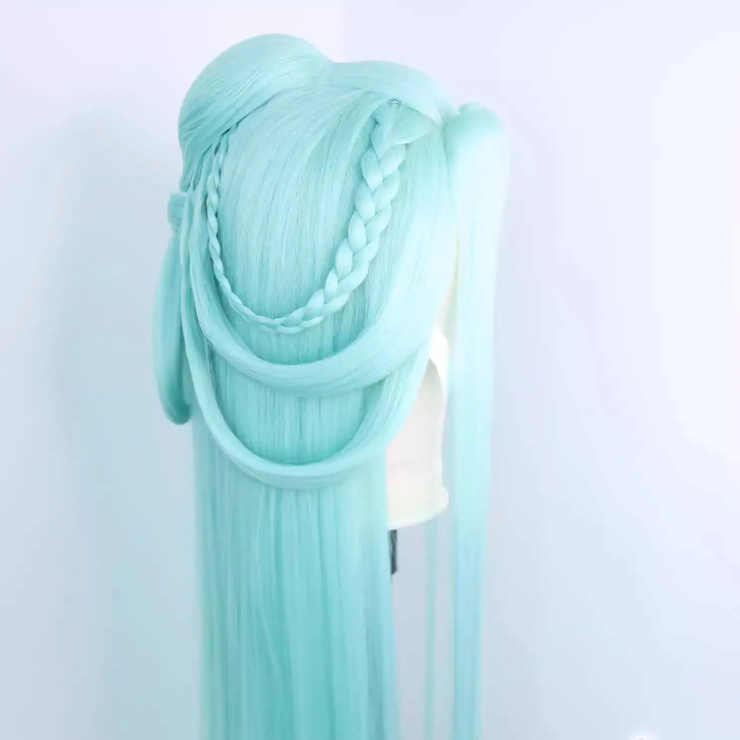 جزيرة سيليانغ فنغميان كوس غطاء شعر مستعار تأثيري النمط القديم الشعر الطويل حفلة الهالوين تأثيري