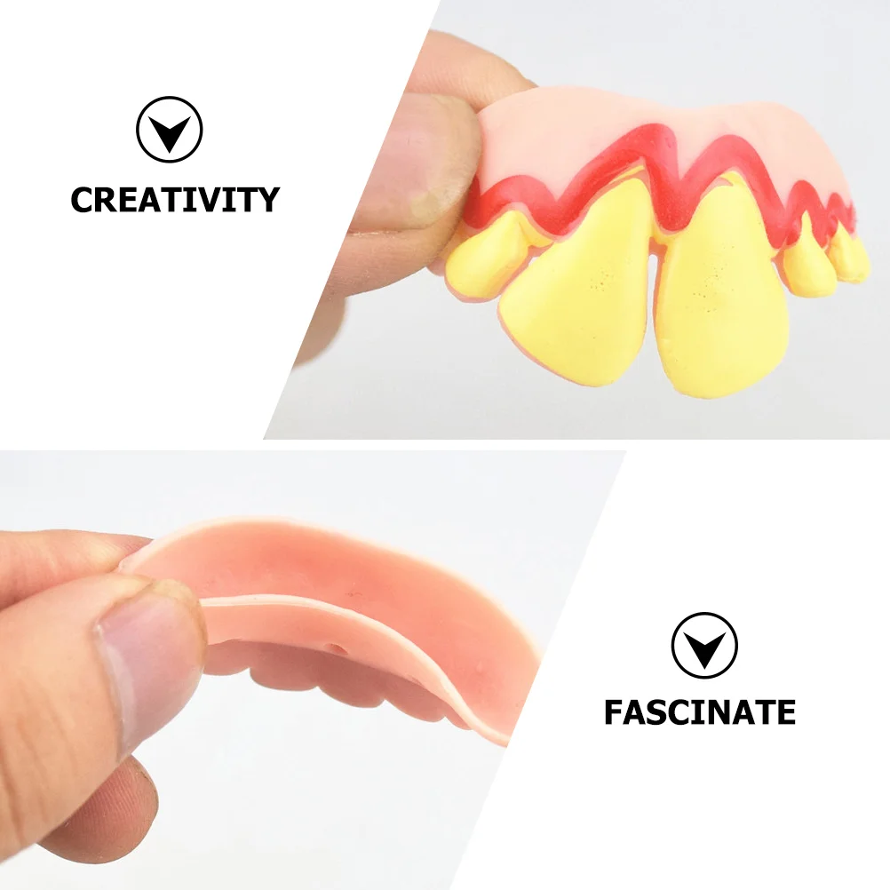 ฟันปลอมฮาโลวีน 30 ชิ้น สำหรับงานปาร์ตี้ คอสเพลย์ แต่งกายตลก อุปกรณ์เสริมชุดแฟนซี ฟันปลอมน่ากลัว สำหรับแต่งตัวฮาโลวีน