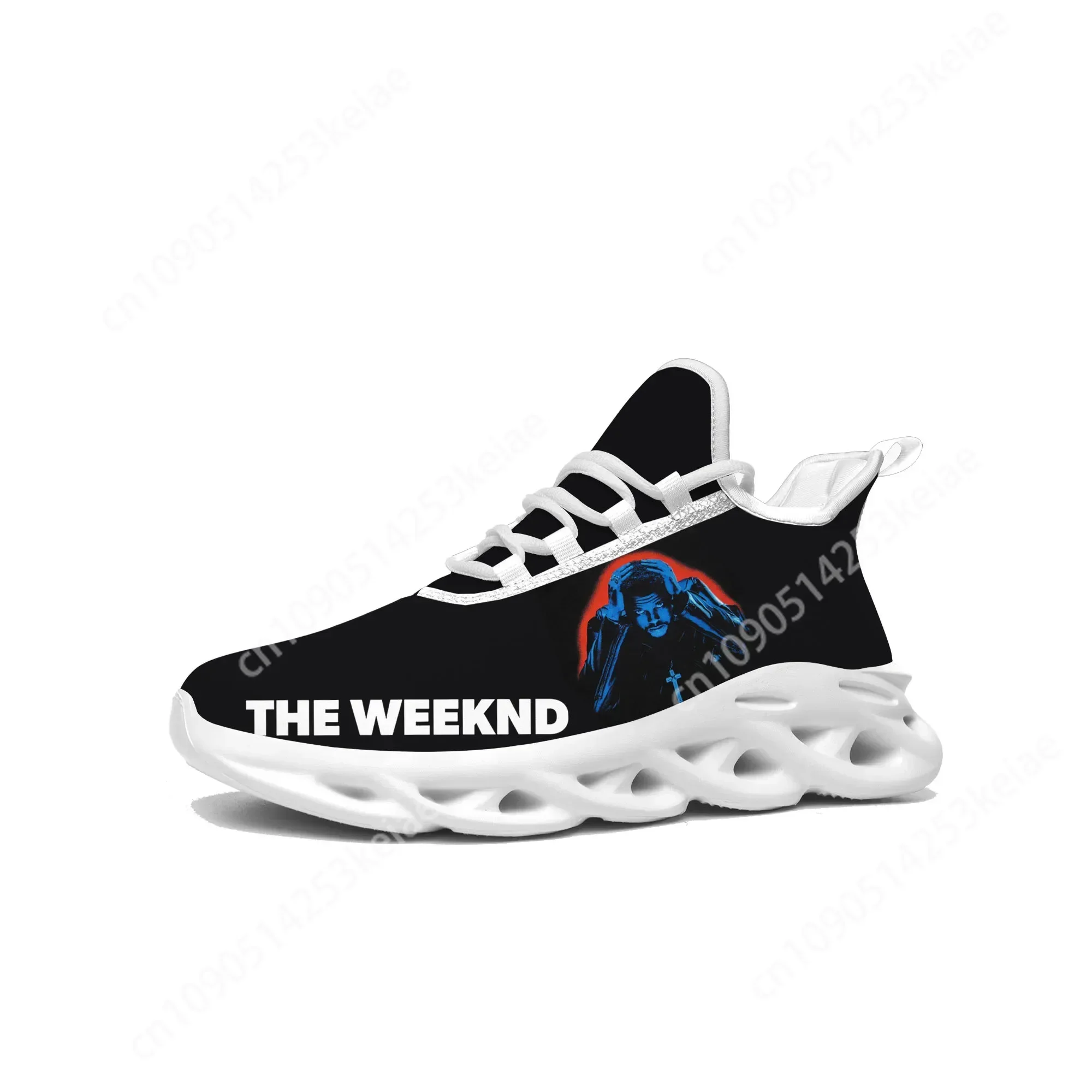 The Weeknd Singer Flats Sneakers Mens Womens Sports Running Shoes High Quality Sneaker Lace Up Mesh Footwear Tailor-made Shoe