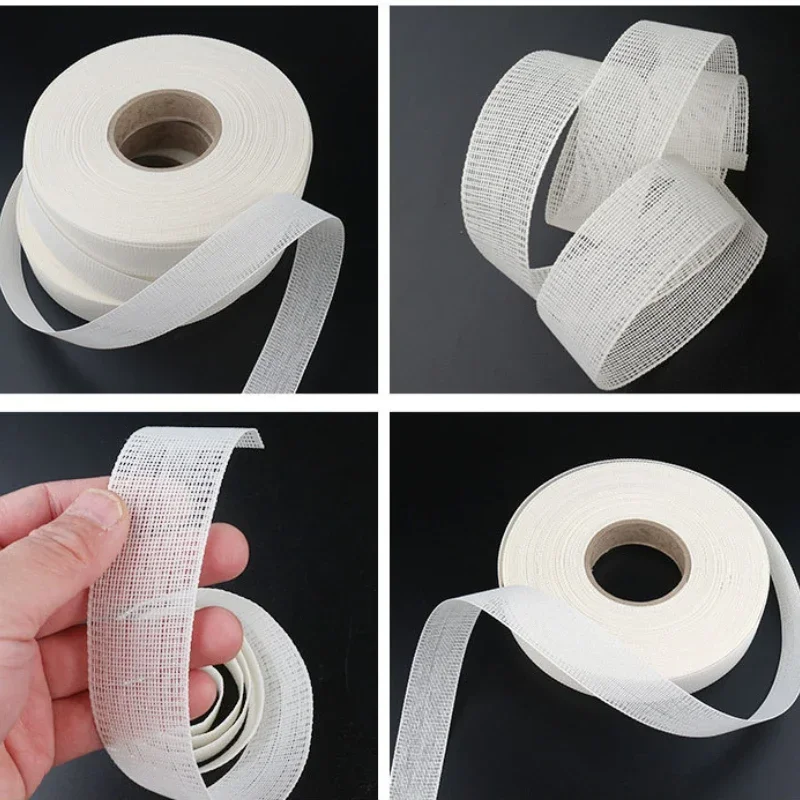 Fishbone Hem Tape for Sewing, Chiffon Thin Fabrics, Polyester Frills Hem Sewing Guide Tape Wide Corset DIY Handmade Craft Cloth