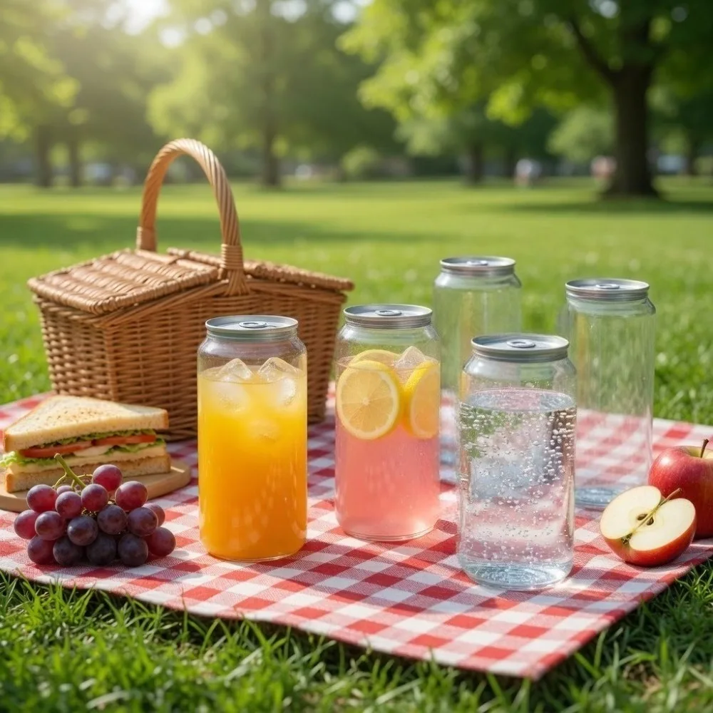 5/10/20Pcs Clear Juice Milk Tea Bottles 330ml Cap Leakproof Stylish Portable Beverage Containers for Parties Travel Home Use
