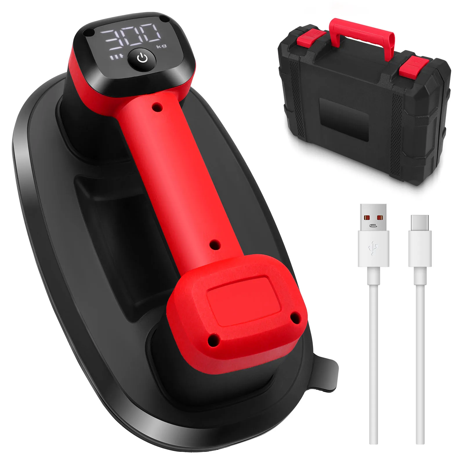 

Аккумуляторный всасывающий подъемник 300 кг для плитки с ЖК-дисплеем Аккумулятор 4500 мАч Длина 26 см Час работы 12 часов для грубых поверхностей