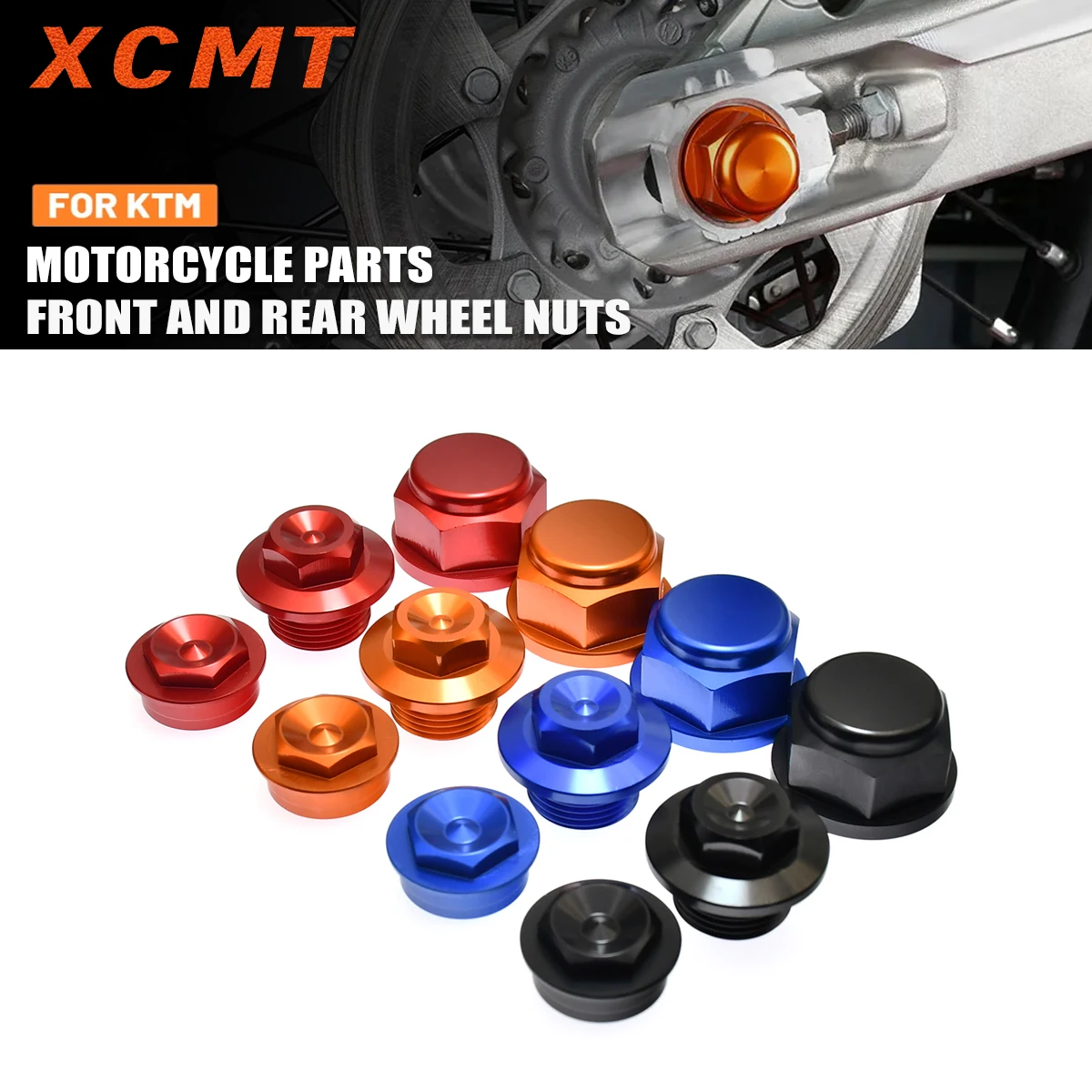 

Motorcycle CNC Front and Rear Wheel Locking Nuts For KTM SX SXF XC XCF EXC XCW TPI 125-500 For Husqvarna TE TX TC FE FX FC 16-23