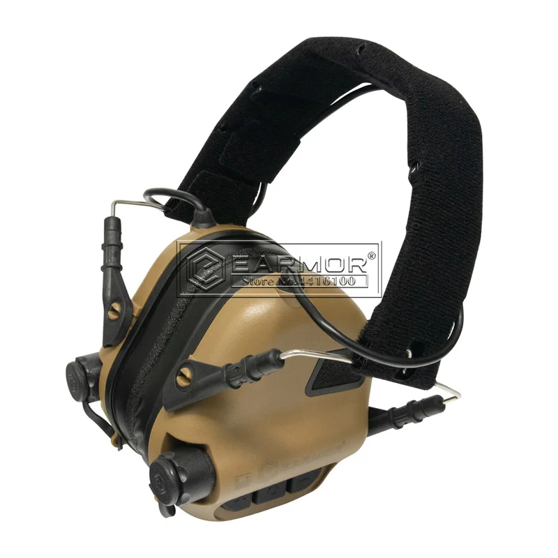 OPSMEN EARMOR M31 MOD4 Tactical Headset New Headband Shooting Noise Canceling Hearing Protector - Coyote Brown