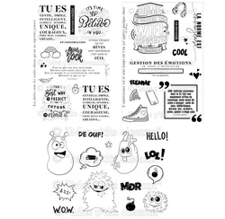 2024 New French Clear Stamp DIY CcrapbookingCard Making A7244