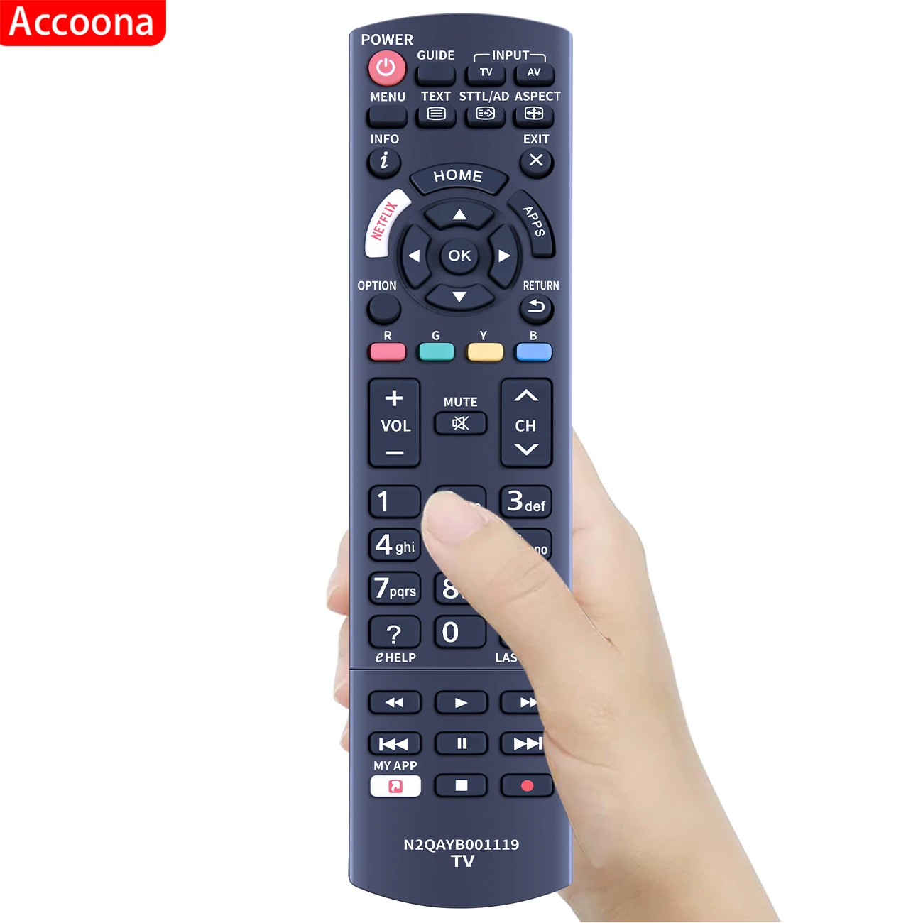 جهاز التحكم عن بعد لباناسونيك TX-L24XW6 N2QAYB001119 TH-43EX600AViera LED HDTV