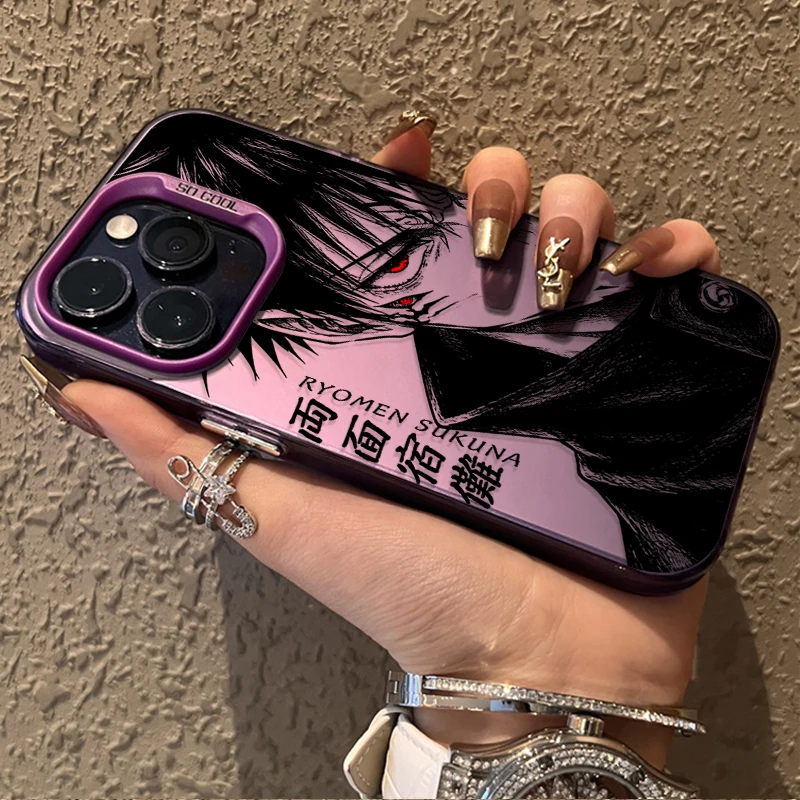 Anime Jujutsu Kaisen Ryomen Sukuna Phone Case for iPhone 12 17 Air Pro Max 16 15 11 14 13 Pro Max XS X XR Plus 8 7 SE 2020 Cover view 6