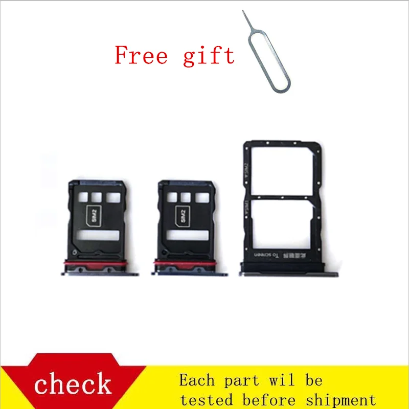 Bandeja de tarjeta SIM para Huawei Honor 50/50SE 50Pro, adaptador de ranura de soporte de tarjeta Sim y soporte de bandeja de tarjeta Micro SD con llave Pin de expulsión gratuita