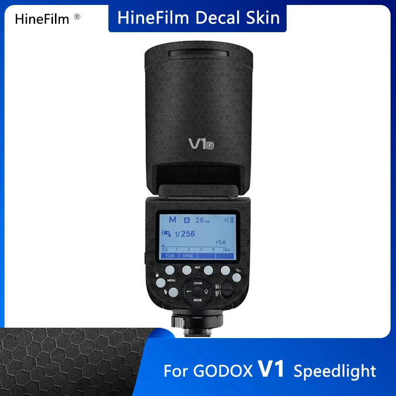 

V1 F / V1 C Camera Speedlight Vinyl Decal Skins Wrap Cover for Godox V1 Flash V1S / V1N / V1C Premium Sticker Anti Scratch Film