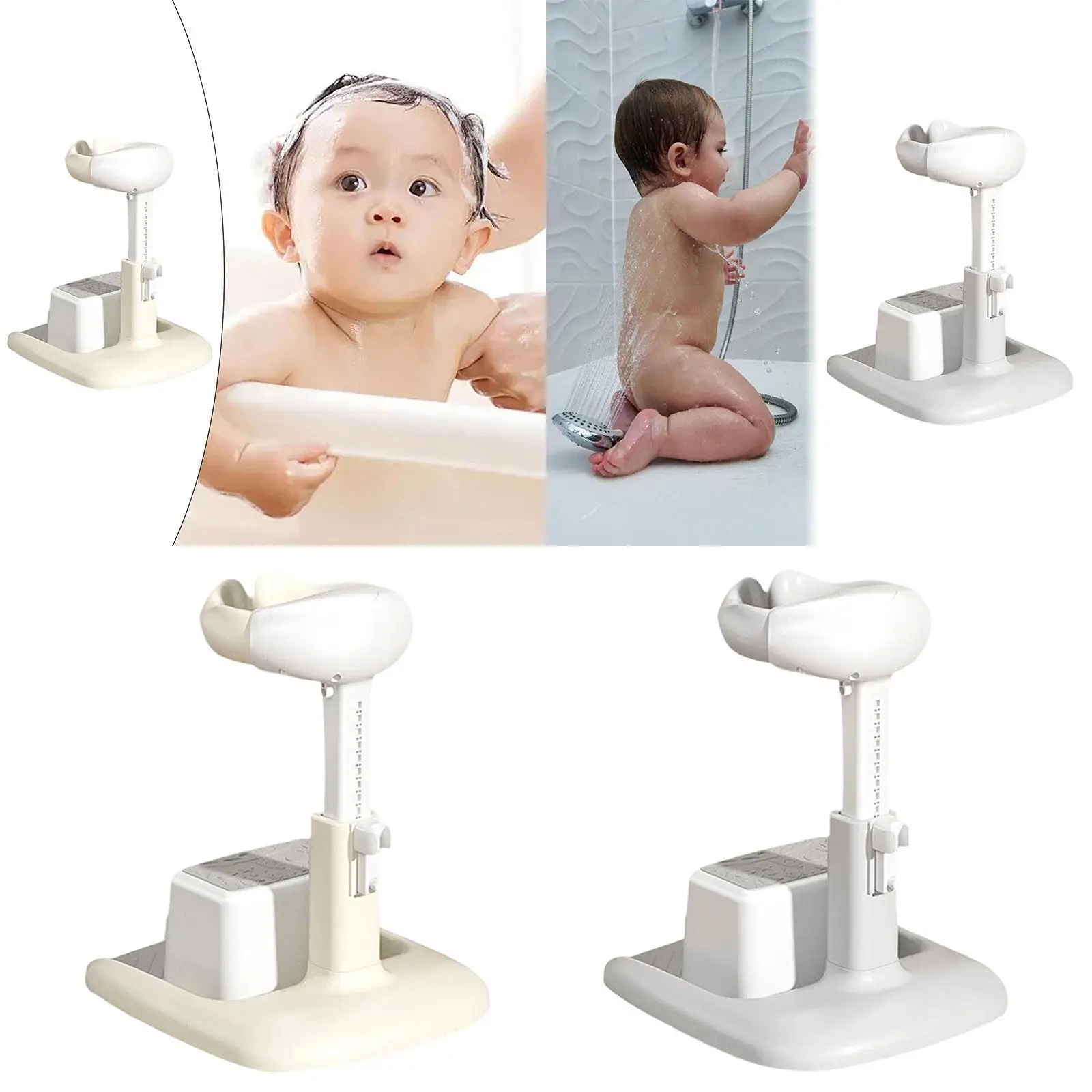 Podpórka do kąpieli dla niemowląt Ergonomiczna podpórka pod prysznic dla noworodków w wieku 0-6 miesięcy