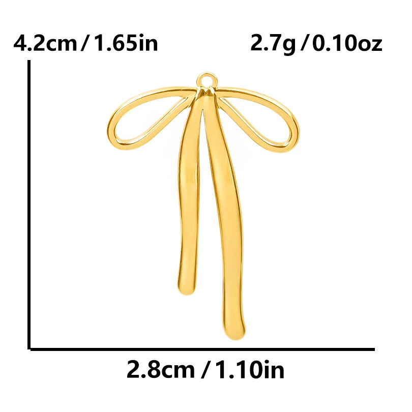 Echt vergoldet Mode Kpop Piercing Schmuck Mädchen Schleife Blume Herz Anhänger Ohrring Edelstahl Creolen für Frauen – Detail 23