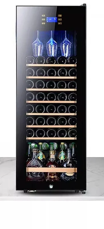 

A61 Wine cabinet constant temperature refrigerator wine cabinet ice bar household living room, fresh-keeping refrigerator