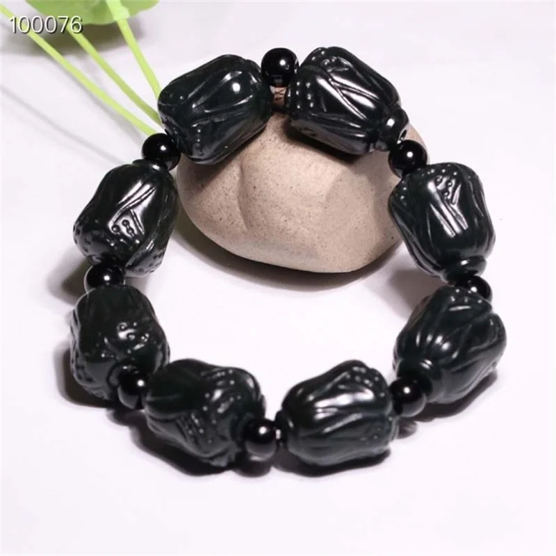 Hot Selling Natural Hand-carve Hetian jade Chinese Cabbage Bracelet Cyan Fashion Jewelry Men Women Luck Gifts1