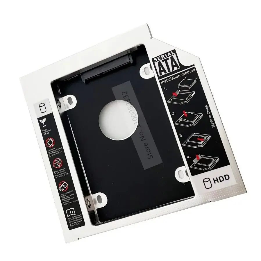 

2nd Hard Drive HDD SSD Case Optical Caddy SATA for HP ENVY dv7-7212nr dv7-7243cl dv7-7230us + HP ProBook 4330s 4331s 4535s 4430s