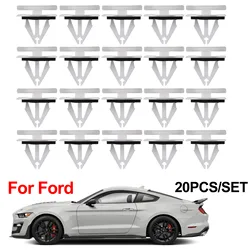 20x For Ford Fiesta Kuga S-max Escape Edge Ecosport F150 Mustang Flare Side Skirt Sill Door Rocker Panel Moulding Clips Rivet