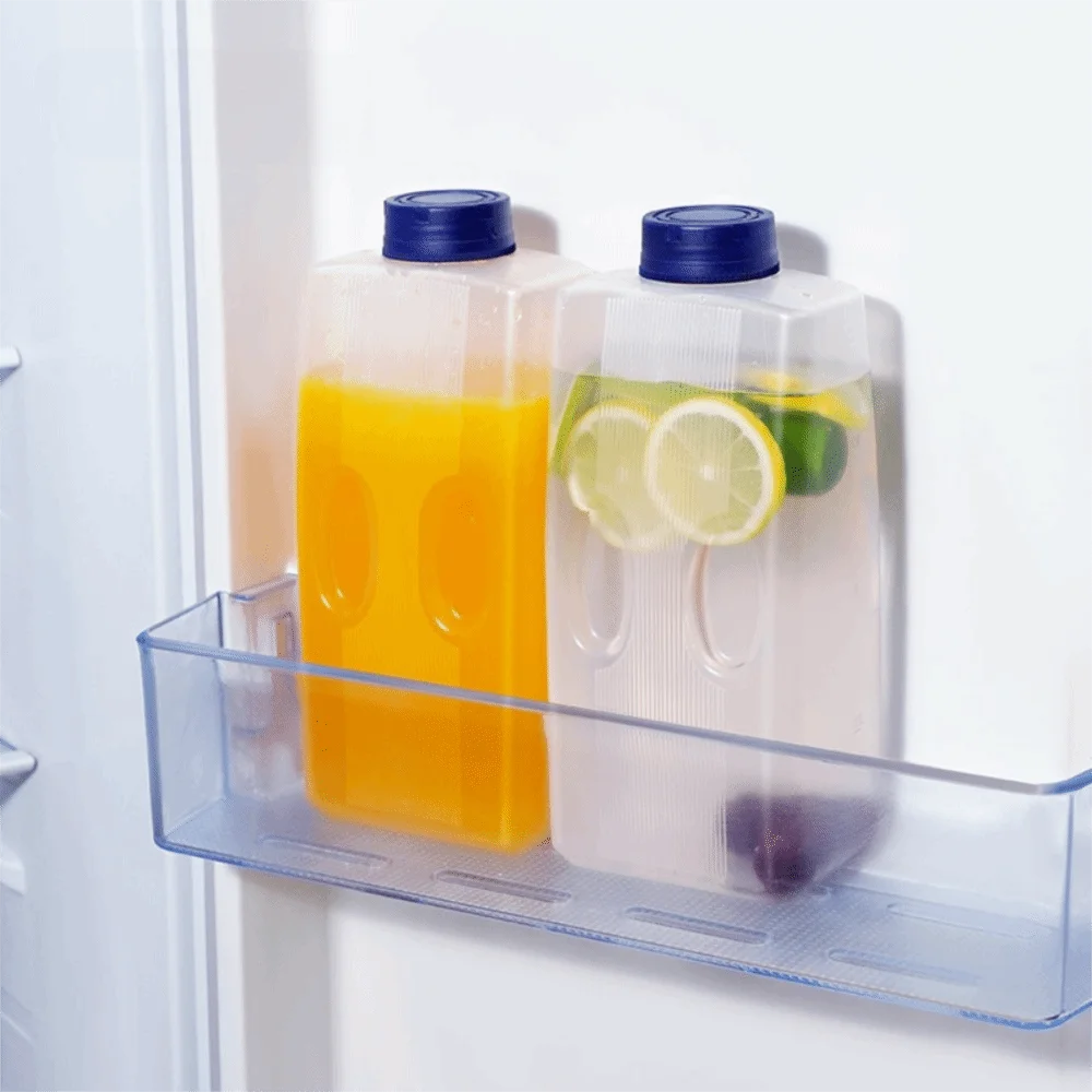 1/2L Japanese-style Cold Water Kettle Leak-Proof with Marking Cold Drink Pitcher Transparent Heat-resistant Water Jug Juice