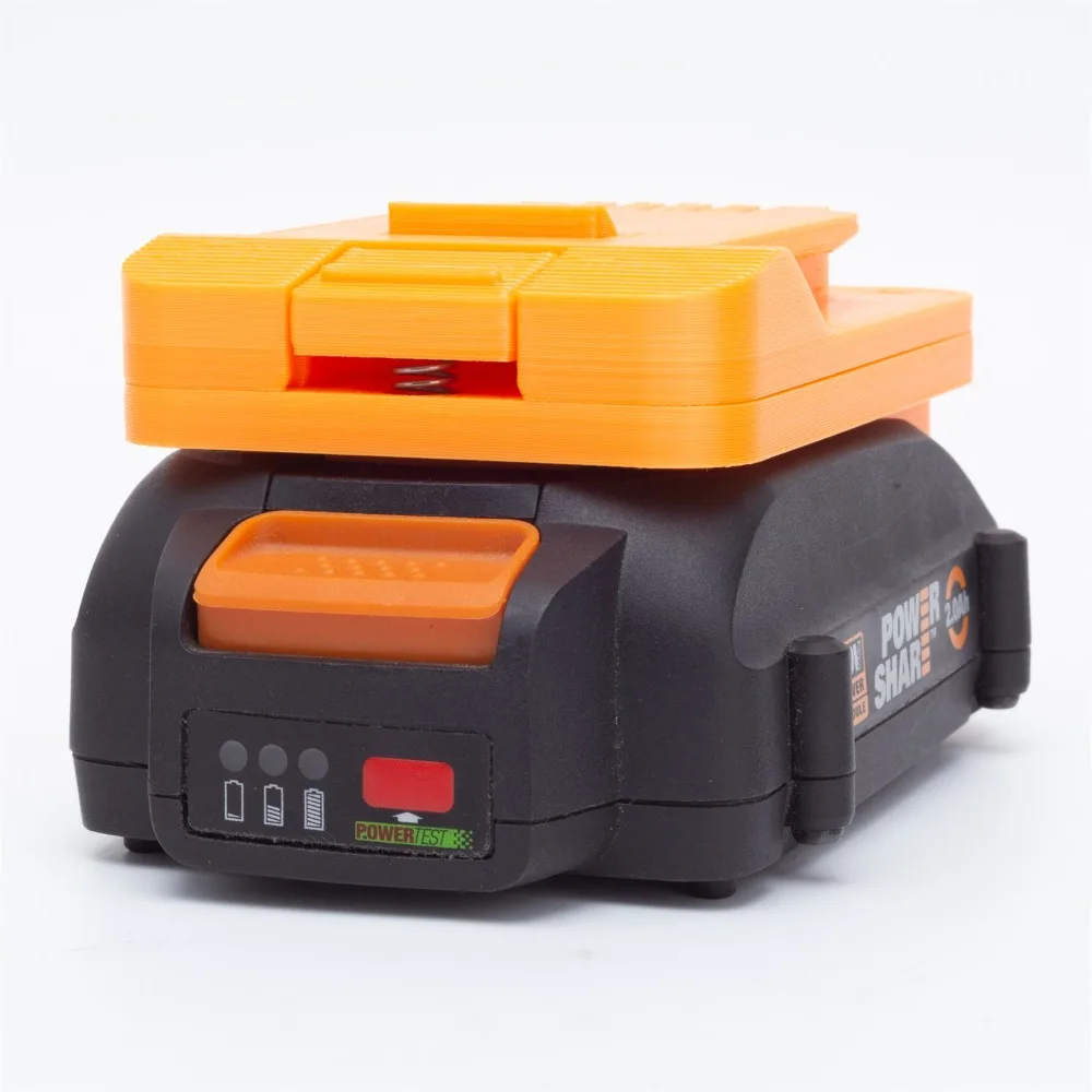 Batterijadapter voor Worx 20v 6-pins lithiumadapter Convert o Ferrex 20v Power Tool Convert (exclusief gereedschap en batterij)