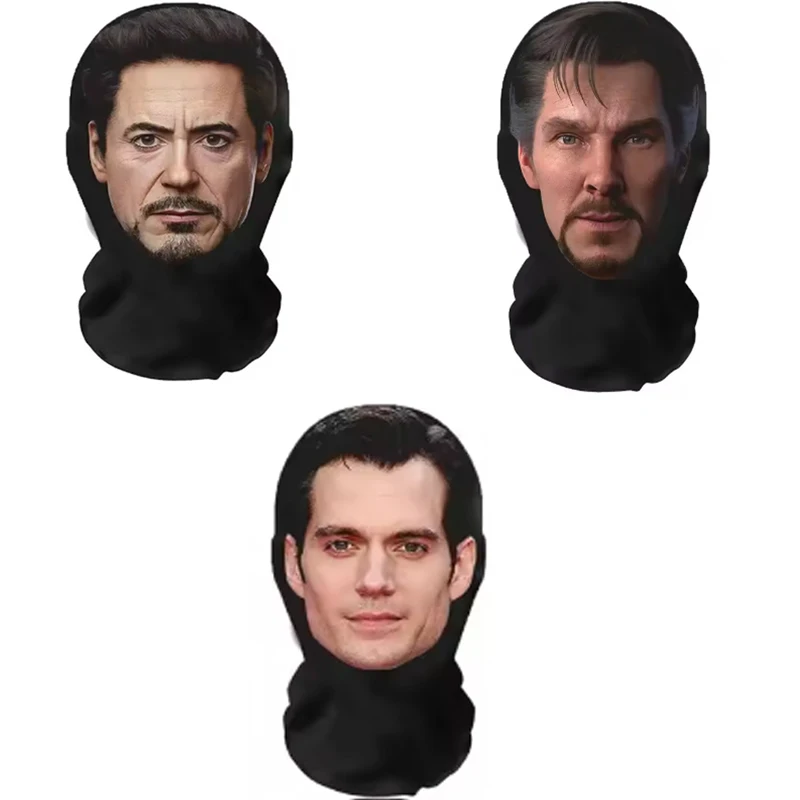 

3pcs 3D Printed Tony Stark Iron Man Mask - Elastic Mesh Full Face Cosplay Mask | Breathable Superhero Halloween Party Props