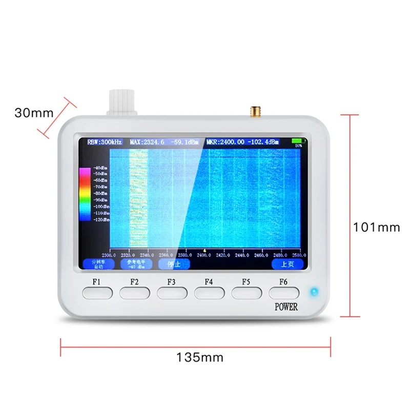 XT-127-AT DIY Színkép analyzer RF spectrometer 240M-2.9G wifi Rádiókészülék RFID Sugárzás Képellenőrző