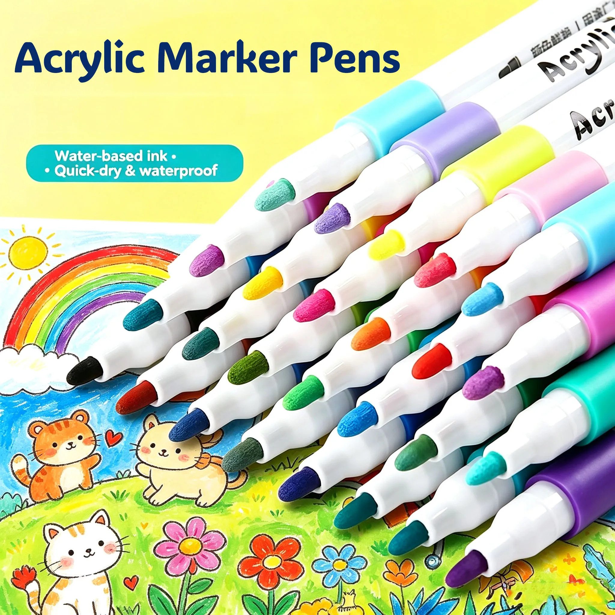 Premium Acrylic Markers for Artists, Crafters & Beginners Acrylic Paint Marker Pen