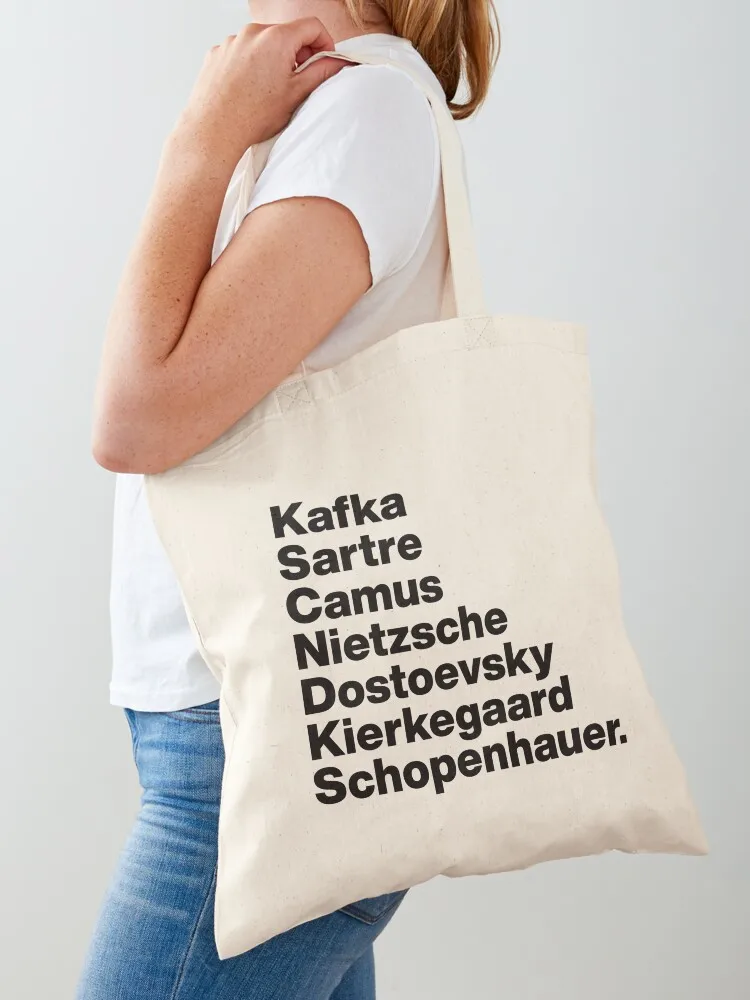 

Existentialist Authors Tote Bag shopper bags for women Customizable tote bag Candy bags sacs de shopping