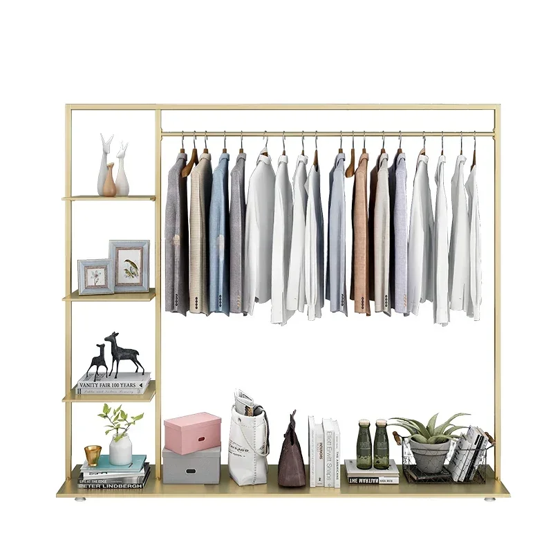 Wall Clothes Rail Coat Rack Stand Standing Store Display Wardrobe Coat Rack Stand Hallway Perchero Ropa Furniture Living Room