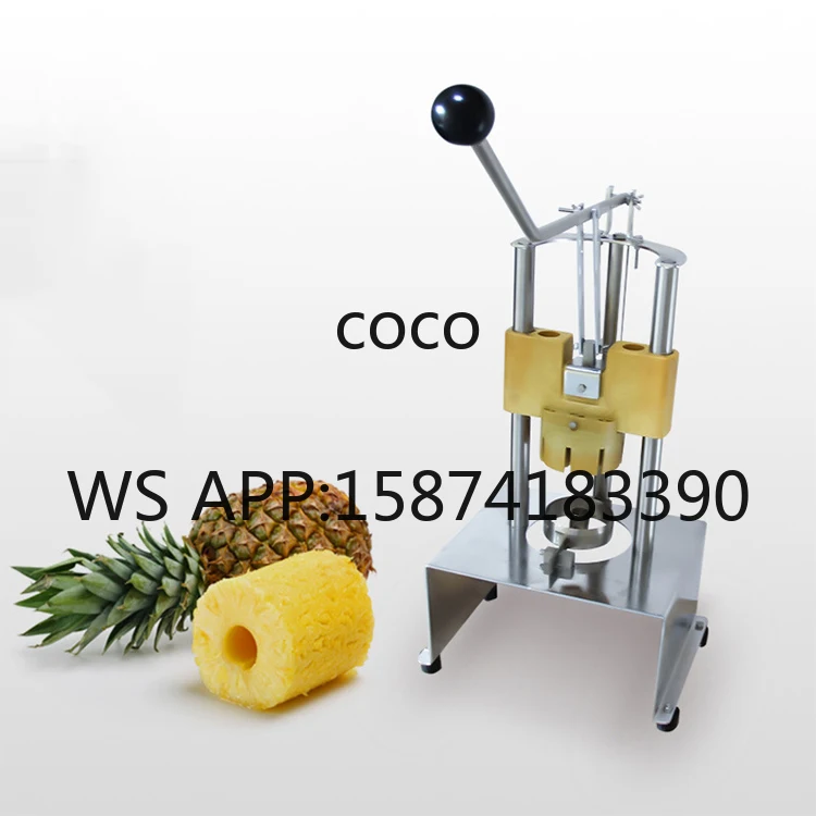High-Speed Commercial Pineapple Peeler & Fruit Slicer with Bearing Core for Farm Industries, Hot Sale