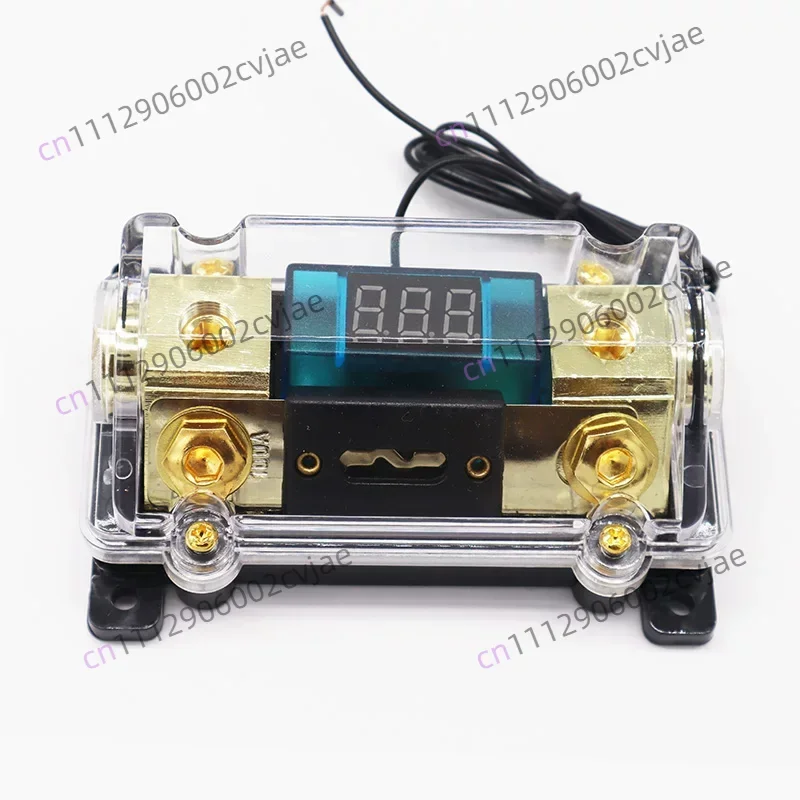 2 way Power Distribution block CAR o Amplifier ANL Fuse holder box with Digital Led Display