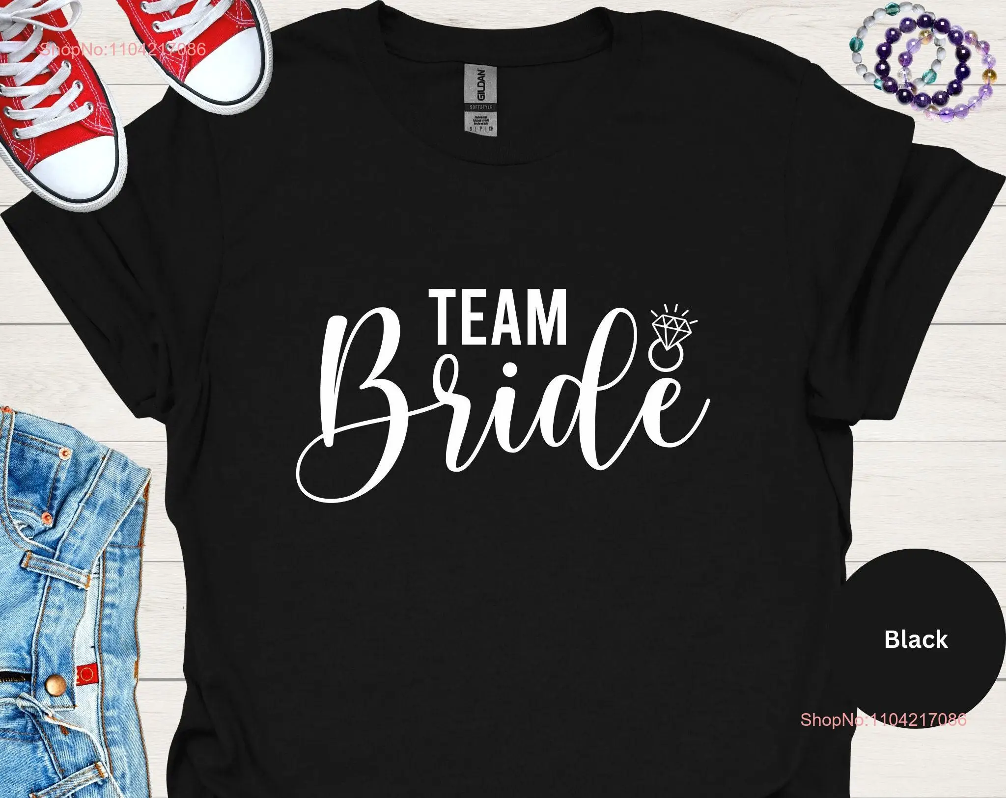 Team Bride T Shirt Squad to be Bachelorette Party for women oversized tee plus size Hen do long or short sleeves