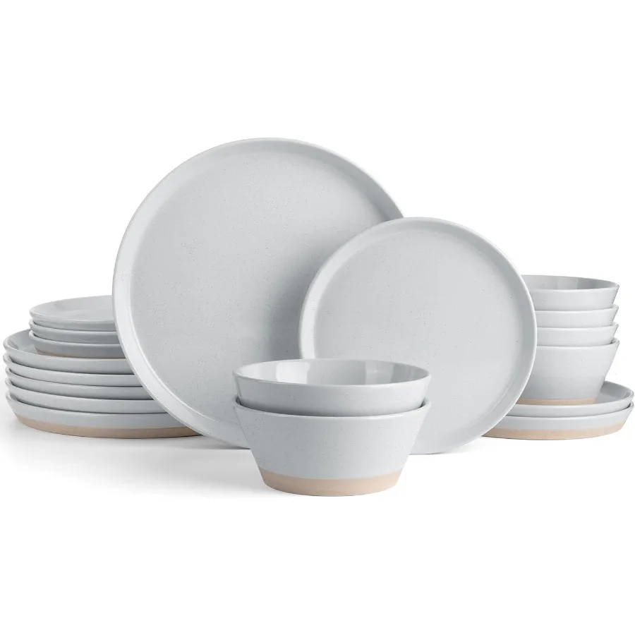 

Наборы столовой посуды Saturn в крапинку на 6 18-х предметов, каменные тарелки и миски, набор посуды, устойчивый к сколам и царапинам микроволновая печь и Di