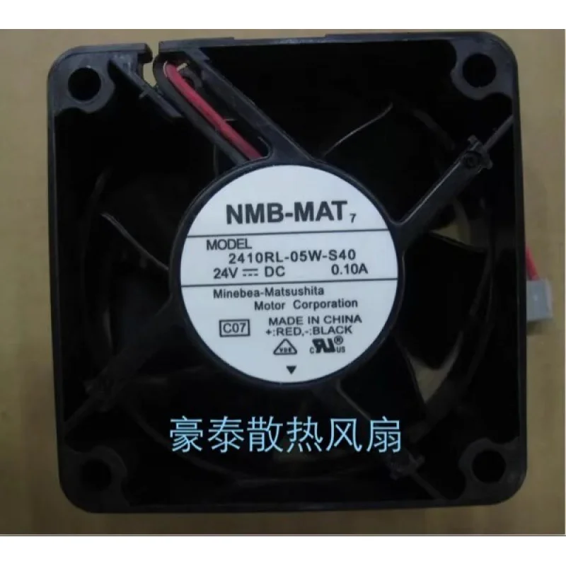 

Z FOR NMB-MAT 2410RL-05W-S40 6025 DC24V 0.10A 2-Wire Inverter Cooling Fan
