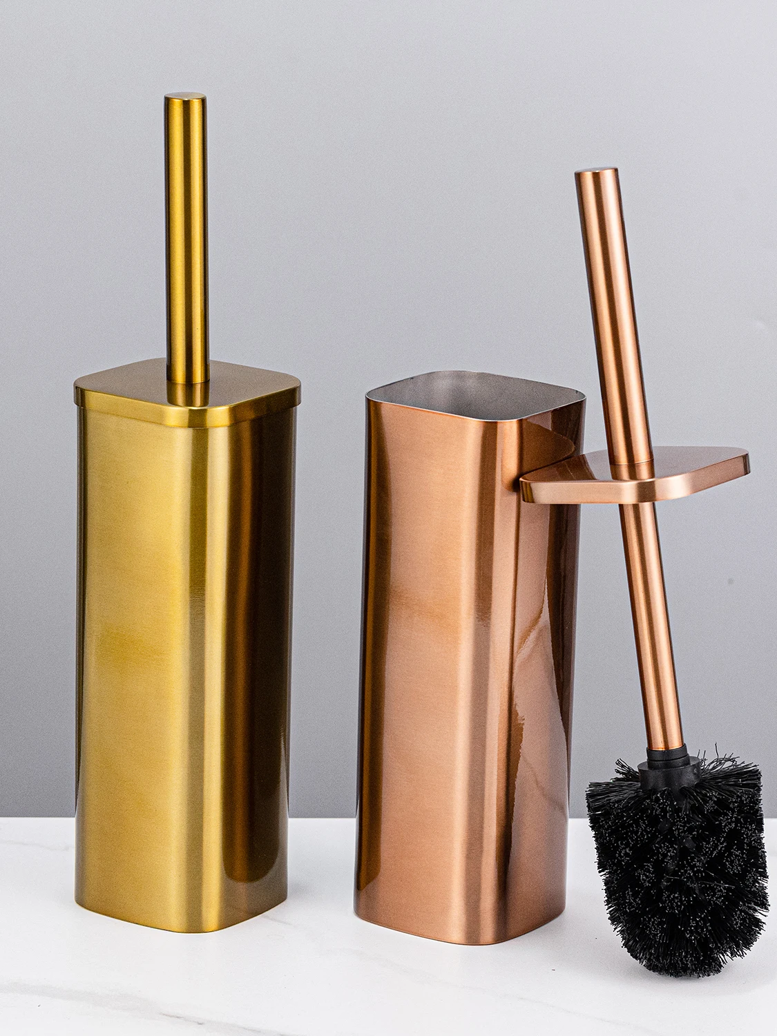 

Элитный набор для унитаза с подставкой, из нержавеющей стали, золотистый, в европейском стиле, прочный инструмент для чистки ванной комнаты, щетка для унитаза