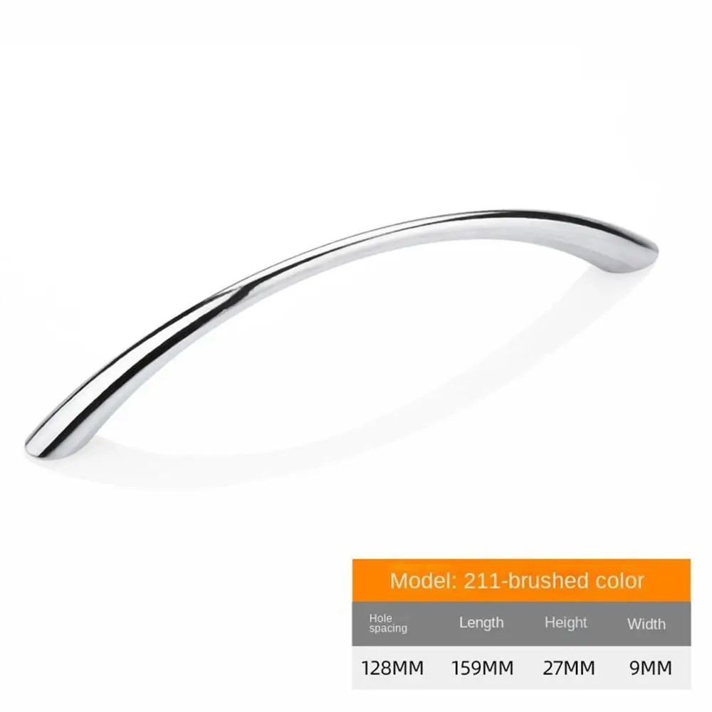 New Zinc Alloy Curved Handles Multifunctional Hardware Cabinet Knobs Furniture Furniture Handle Wardrobe