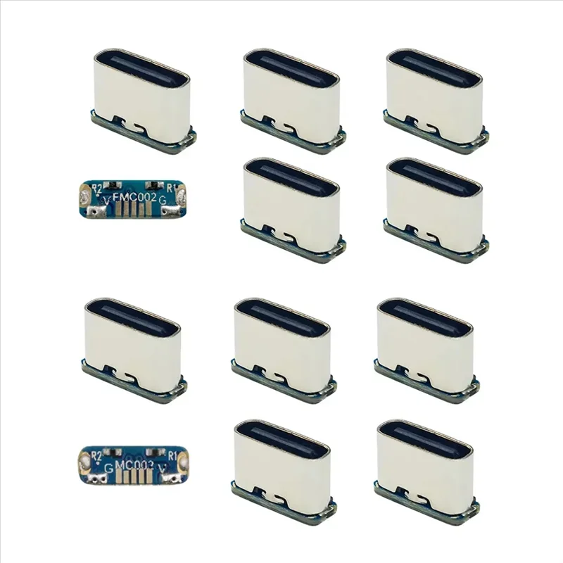 10Pcs USB Connector Type C Female Jack 5Pin SMD SMT Type-C Socket Charging Port for PCB Soldering DIY Repair Adapte