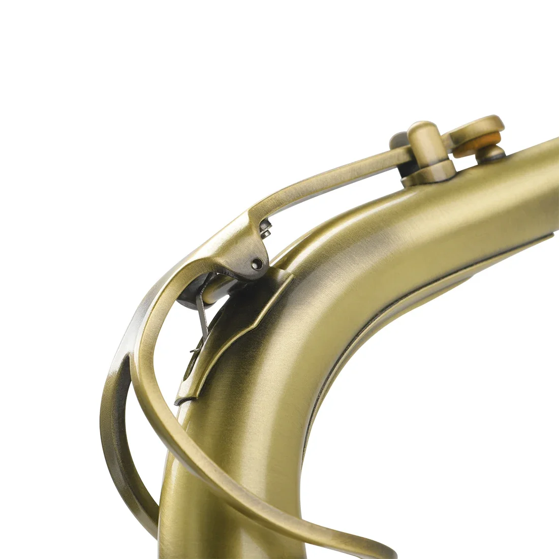 IRIN 알토 색소폰 넥 24.5mm 브라스 알토 색소폰 벤트 넥 빈티지 레드 코퍼 브론즈 목관악기 부품 및 액세서리