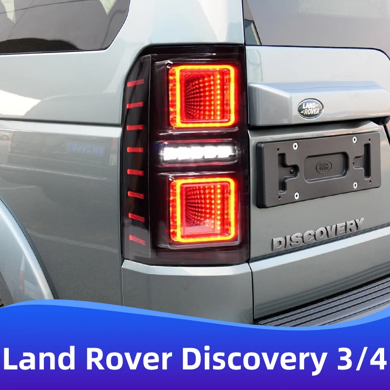 For 2009-2016 Models Land Rover Discovery 3/4 Conversion Upgrade LED Tail Lights Dynamic Turn Signal Lights Car Accessories DRL