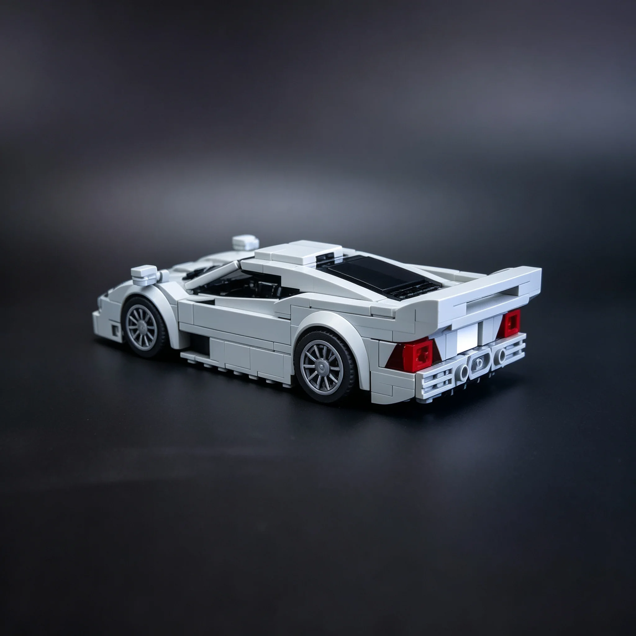 371pcs MOC Mercedesees Benz CLK GTR Strassenversion City Champions Model Building Blocks Christmas Gifts Education Assemble view 4